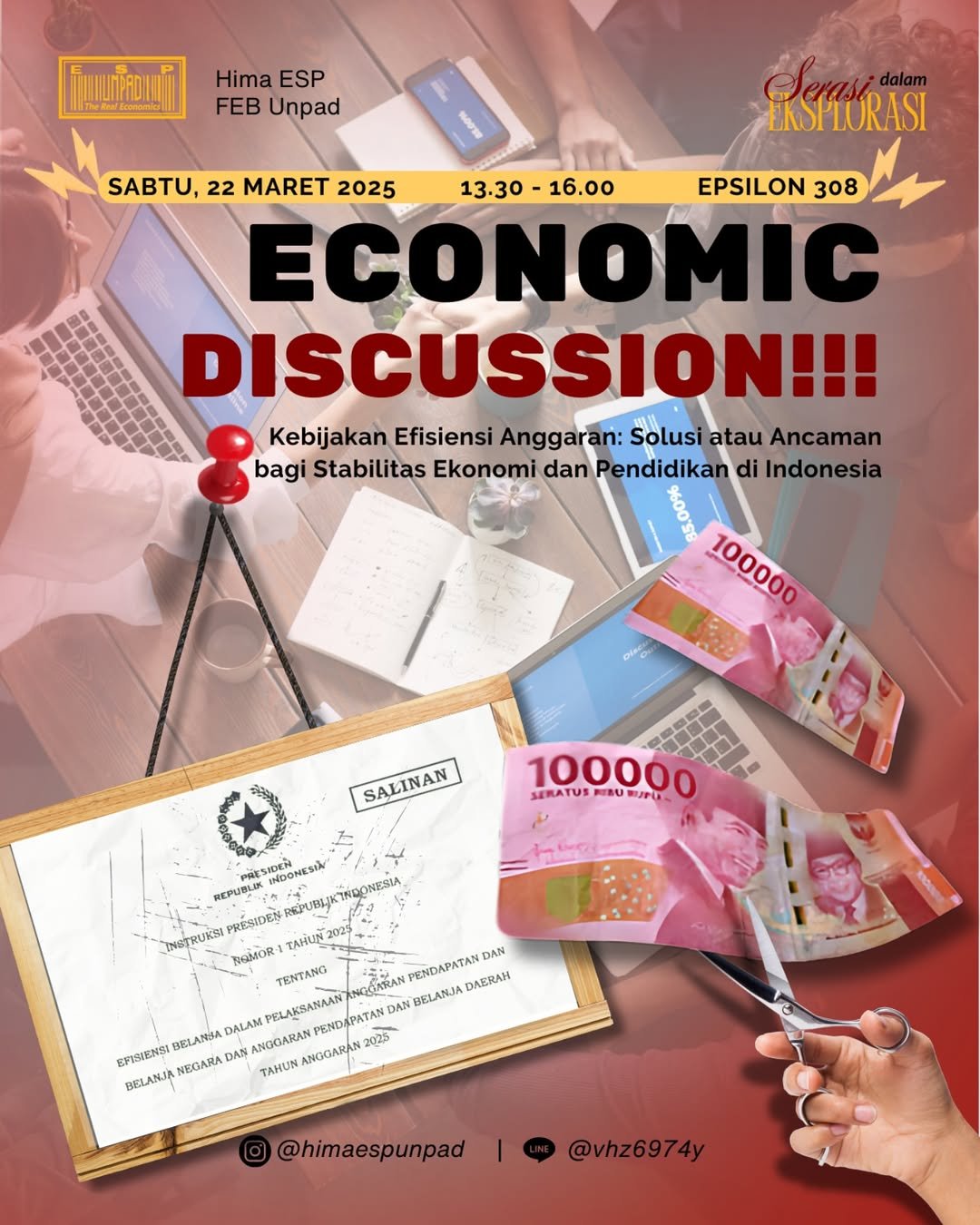 [economic discussion 2025]halo, masyarakat ilmu ekonomi unpad! economic discussion adalah progra